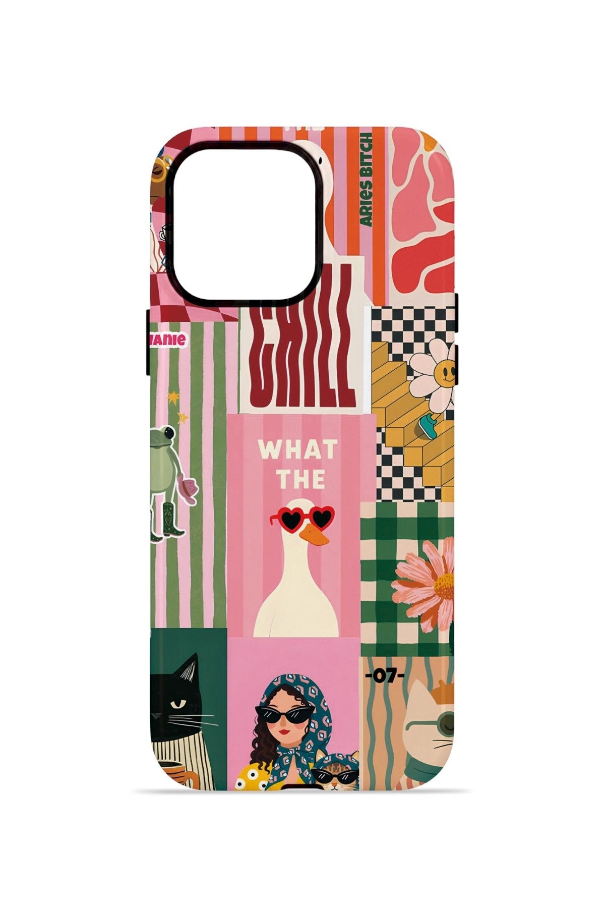 iPhone 12 Pro Max Vorian Çift Katmanlı Kılıf Dolce Vita Collage