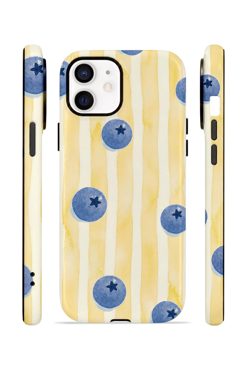 iPhone 11 Vorian Çift Katmanlı Kılıf Blueberry Sun Stripe