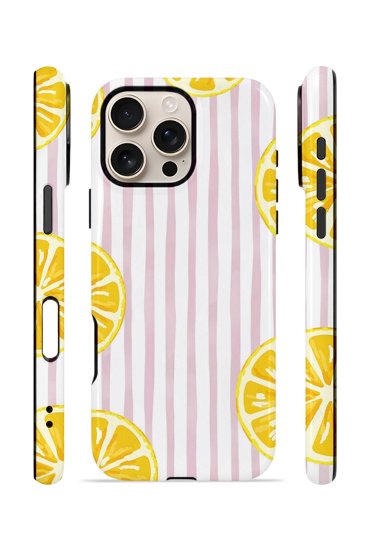 iPhone 16 Pro Vorian Çift Katmanlı MagSafe Kılıf Pink Lemon Window