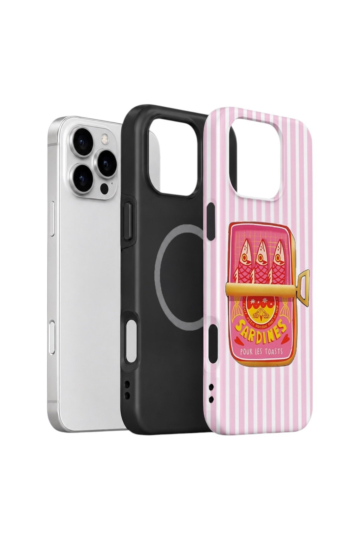 iPhone 16 Pro Max Vorian Çift Katmanlı MagSafe Kılıf Sardine Club Pink