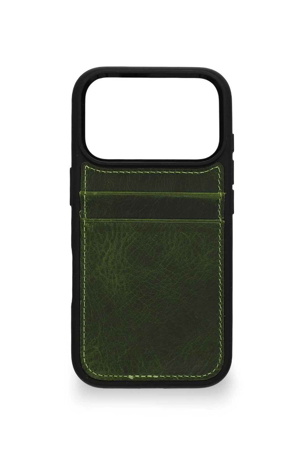 Vintage Wallet Kartlıklı Premium Deri Kılıf iPhone 17 Pro Vintage Wallet Haki