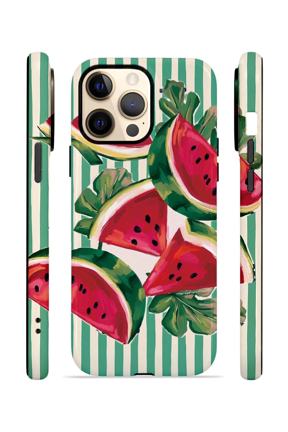iPhone 13 Pro Vorian Çift Katmanlı Kılıf Watermelon Cabana