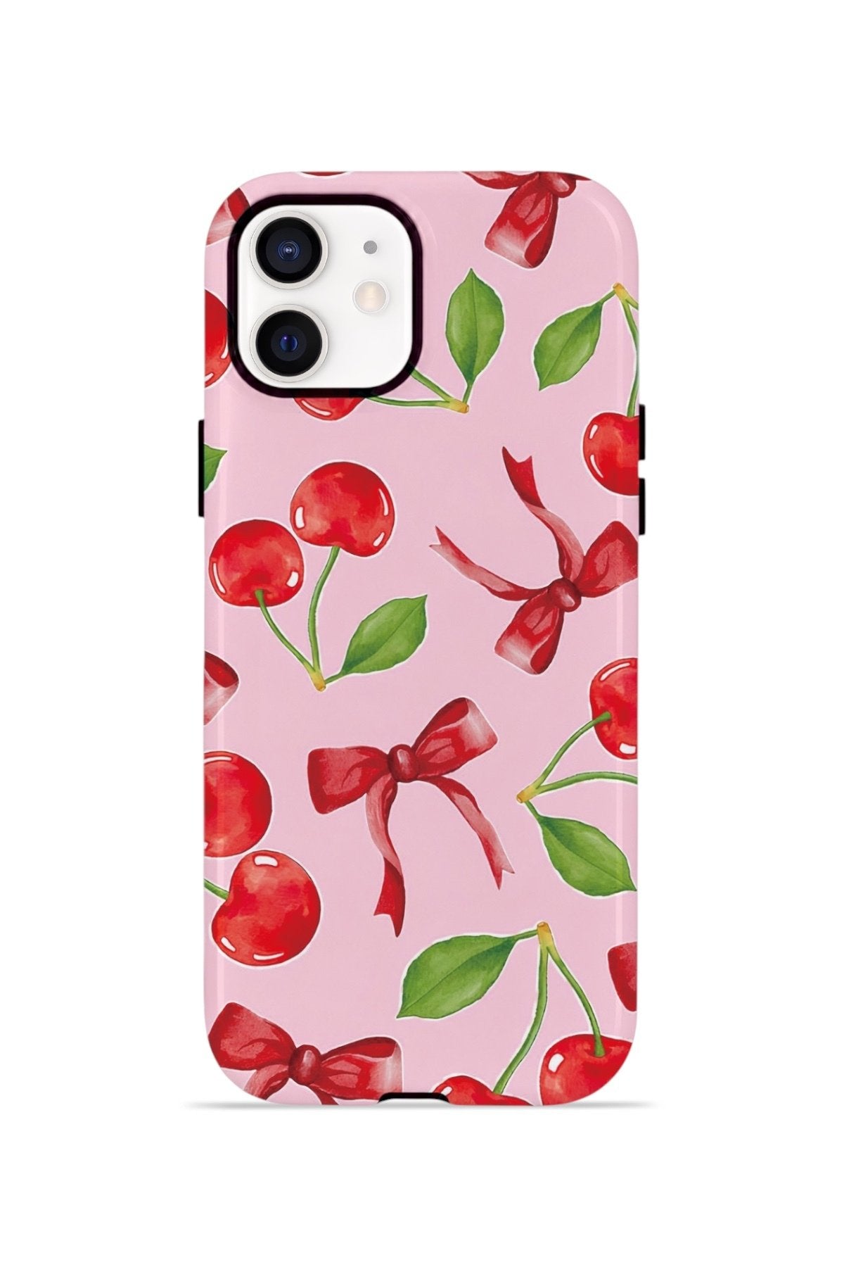 iPhone 11 Vorian Çift Katmanlı MagSafe Kılıf Cherry Ribbon Garden