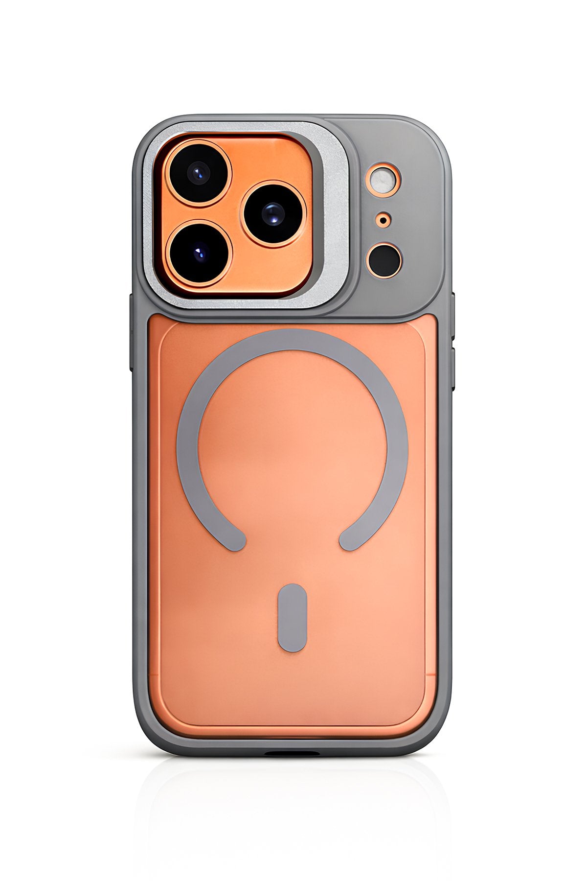 iPhone 17 Pro 6.3'' Cyrenn MagSafe Kılıf + Lens Koruyucu Titanyum Grisi