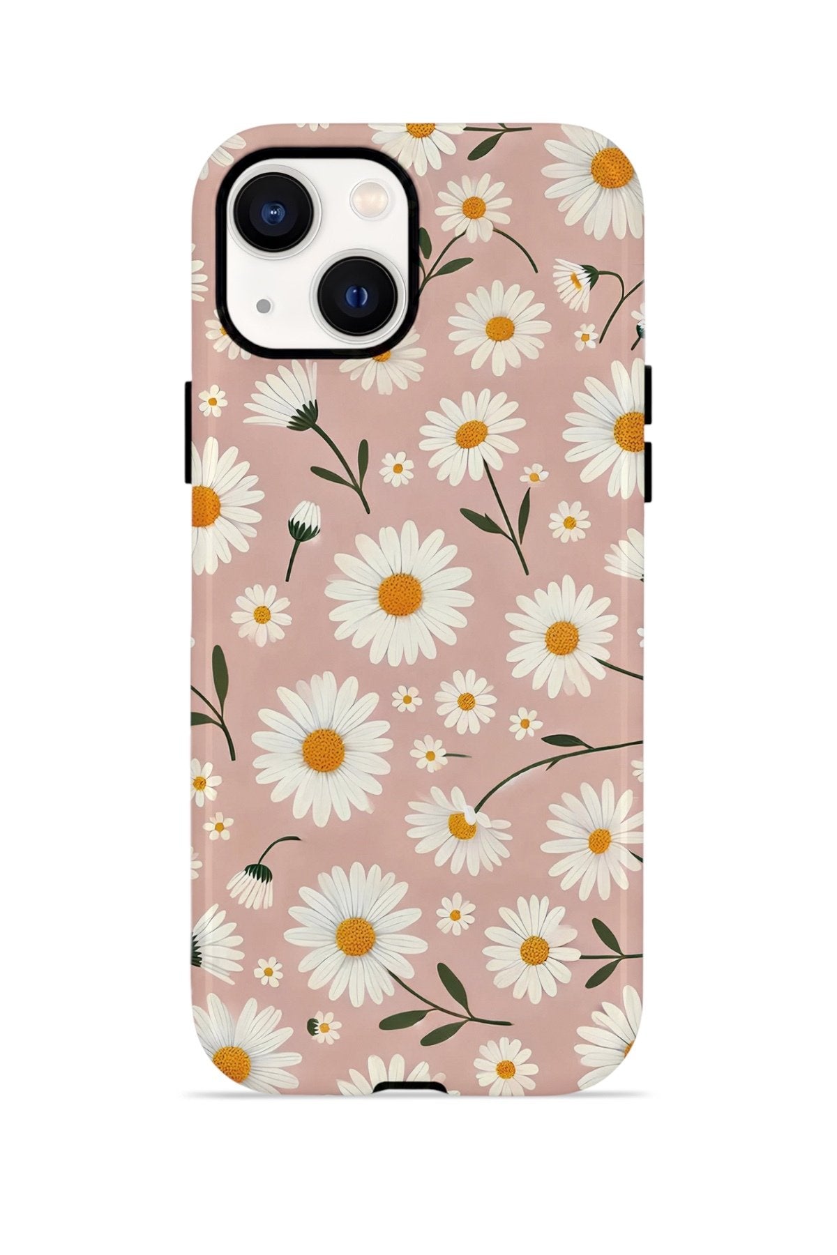 iPhone 15 Plus Vorian Çift Katmanlı MagSafe Kılıf Daisy Mocha Garden