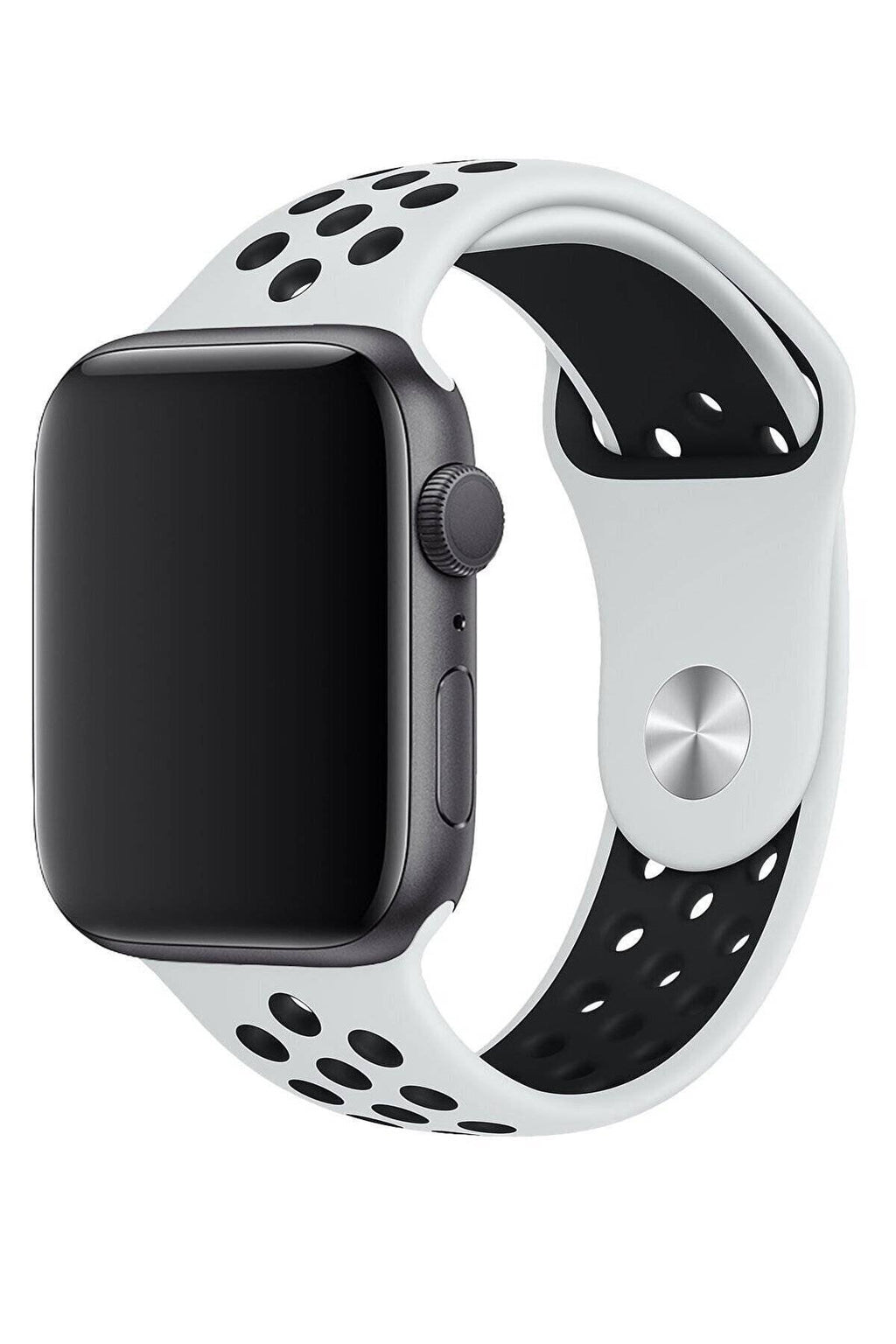 Apple Watch Series Fileli Kordon Beyaz-Siyah