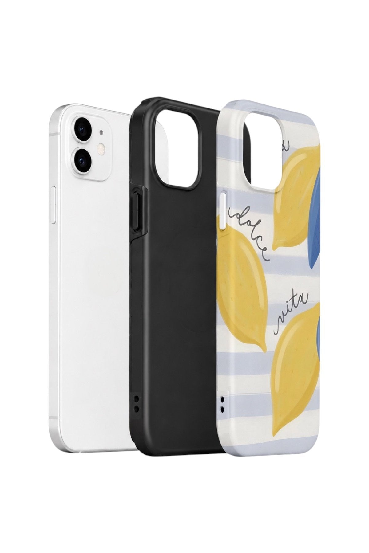 iPhone 12 Vorian Çift Katmanlı Kılıf Dolce Vita Lemon