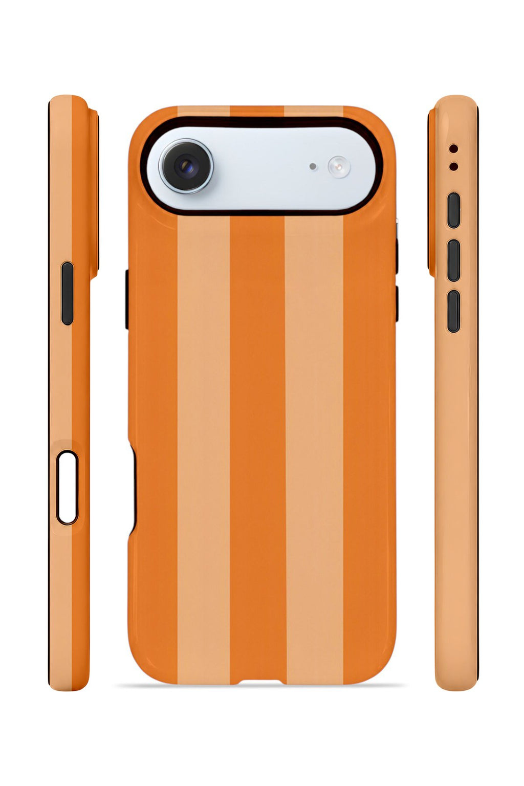 iPhone 17 Air Vorian Çift Katmanlı MagSafe Kılıf Orange Cream Stripe