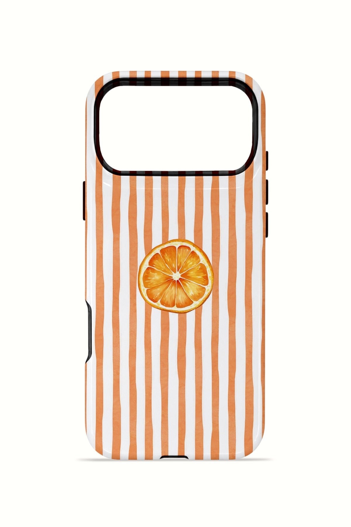 iPhone 17 Pro Max Vorian Çift Katmanlı Kılıf Orange Slice Stripe
