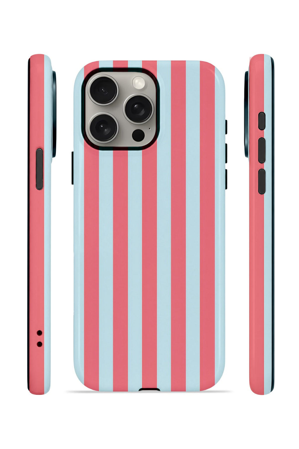 iPhone 15 Pro Vorian Çift Katmanlı MagSafe Kılıf Poolside Candy Stripe