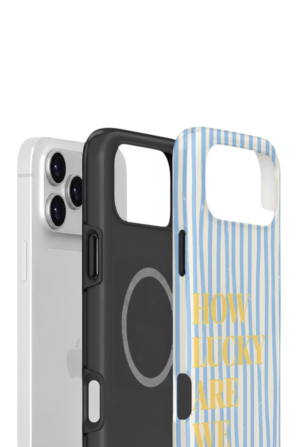 iPhone 17 Pro Vorian Çift Katmanlı MagSafe Kılıf Lucky Summer Stripe