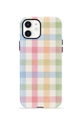 iPhone 11 Vorian Çift Katmanlı MagSafe Kılıf Pastel Gingham