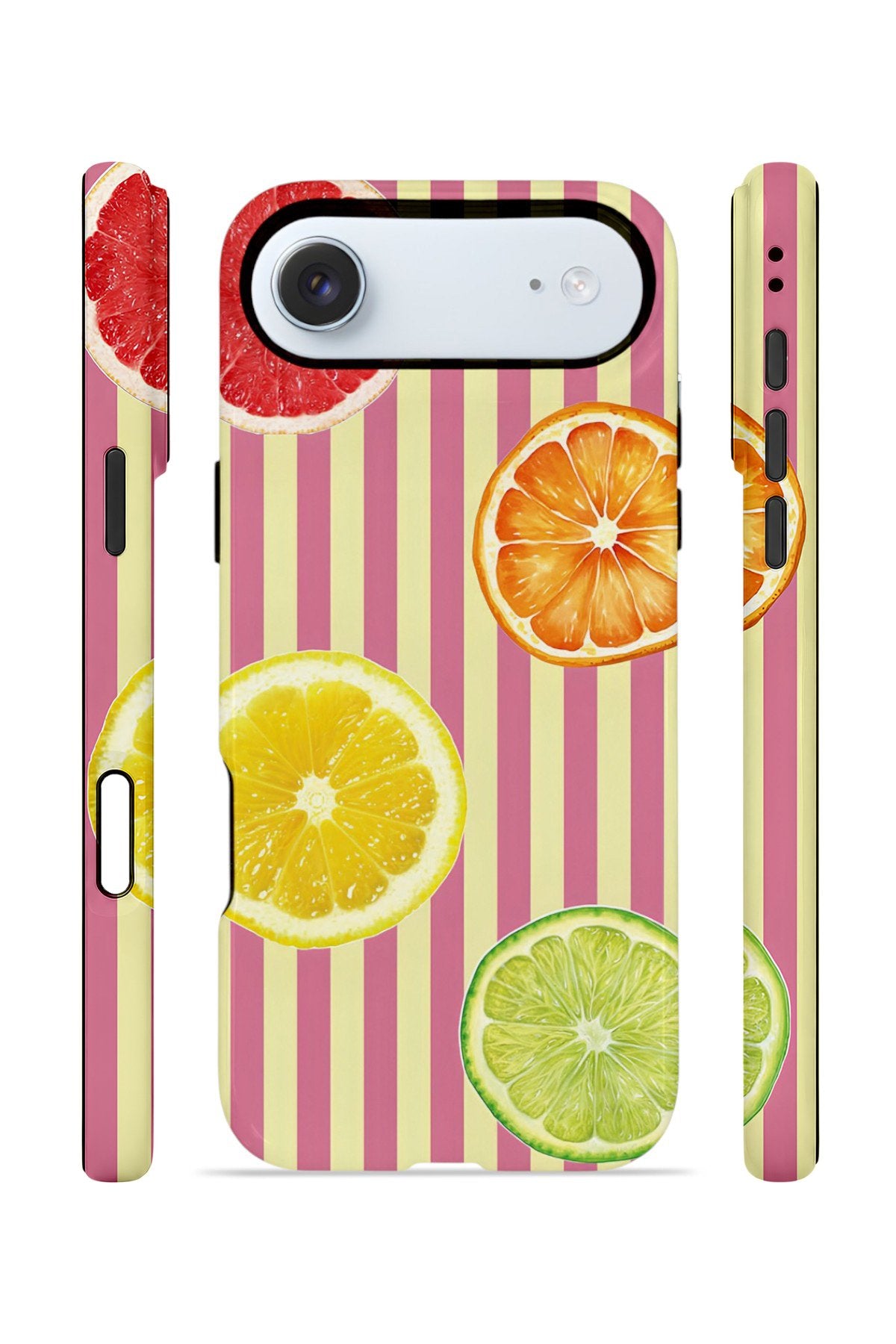 iPhone 17 Air Vorian Çift Katmanlı MagSafe Kılıf Citrus Fiesta Stripe
