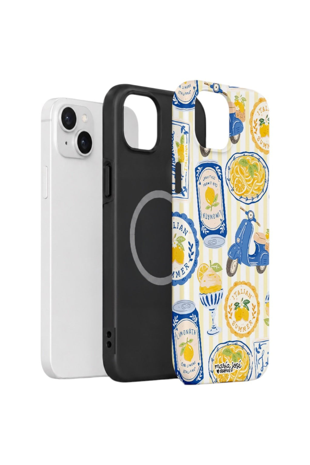 iPhone 15 Plus Vorian Çift Katmanlı MagSafe Kılıf Italian Tableware