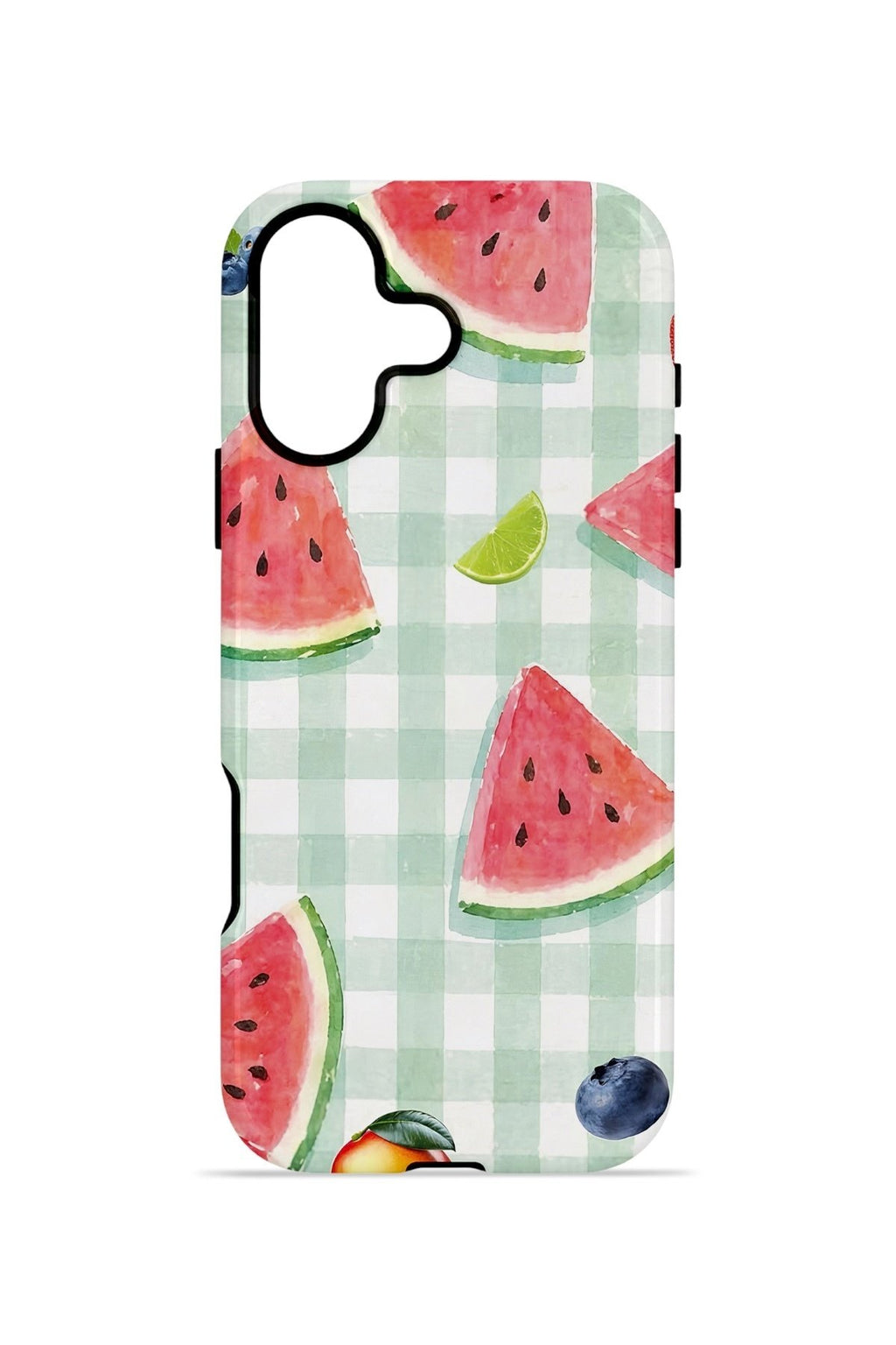 iPhone 16 Vorian Çift Katmanlı Kılıf Watermelon Picnic Gingham