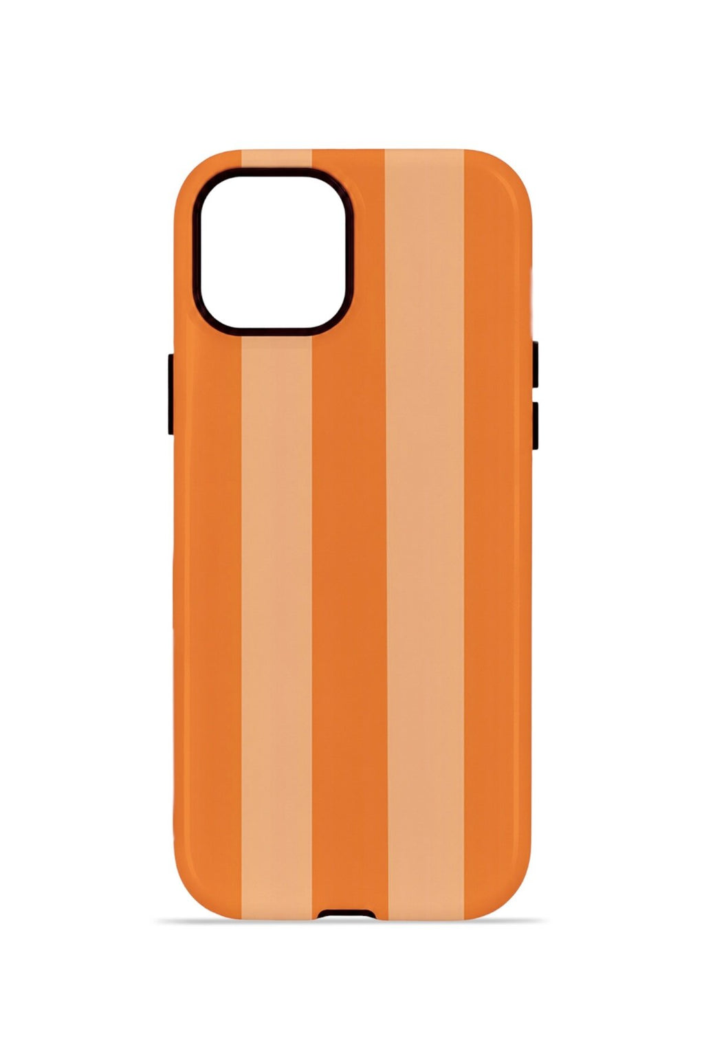 iPhone 14 Vorian Çift Katmanlı Kılıf Orange Cream Stripe