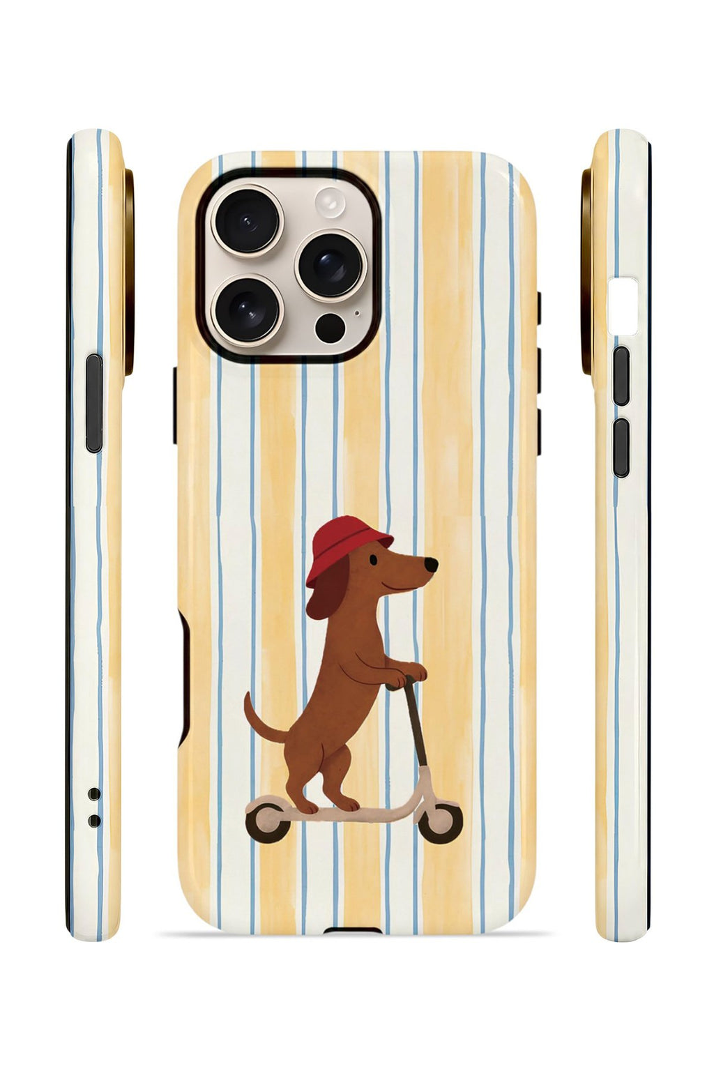 iPhone 16 Pro Max Vorian Çift Katmanlı Kılıf Dachshund Riviera