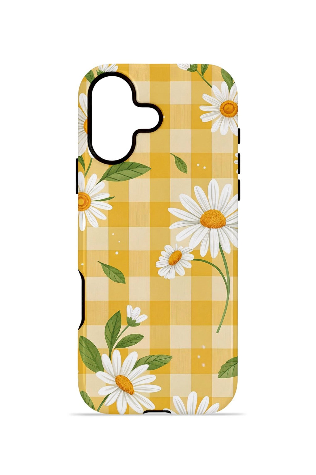 iPhone 16 Vorian Çift Katmanlı Kılıf Daisy Picnic Gingham