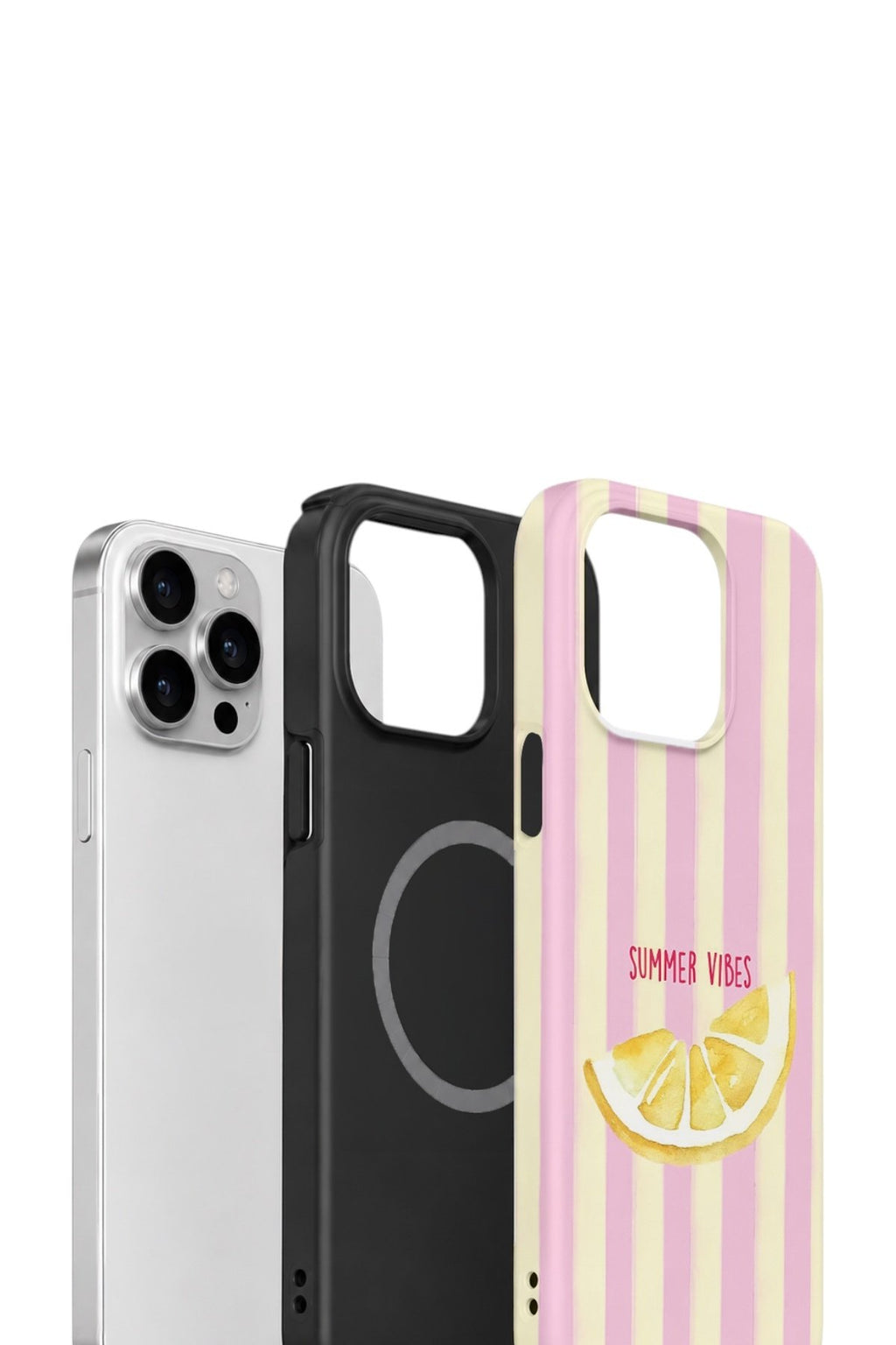 iPhone 15 Pro Max Vorian Çift Katmanlı MagSafe Kılıf Summer Vibes Lemon