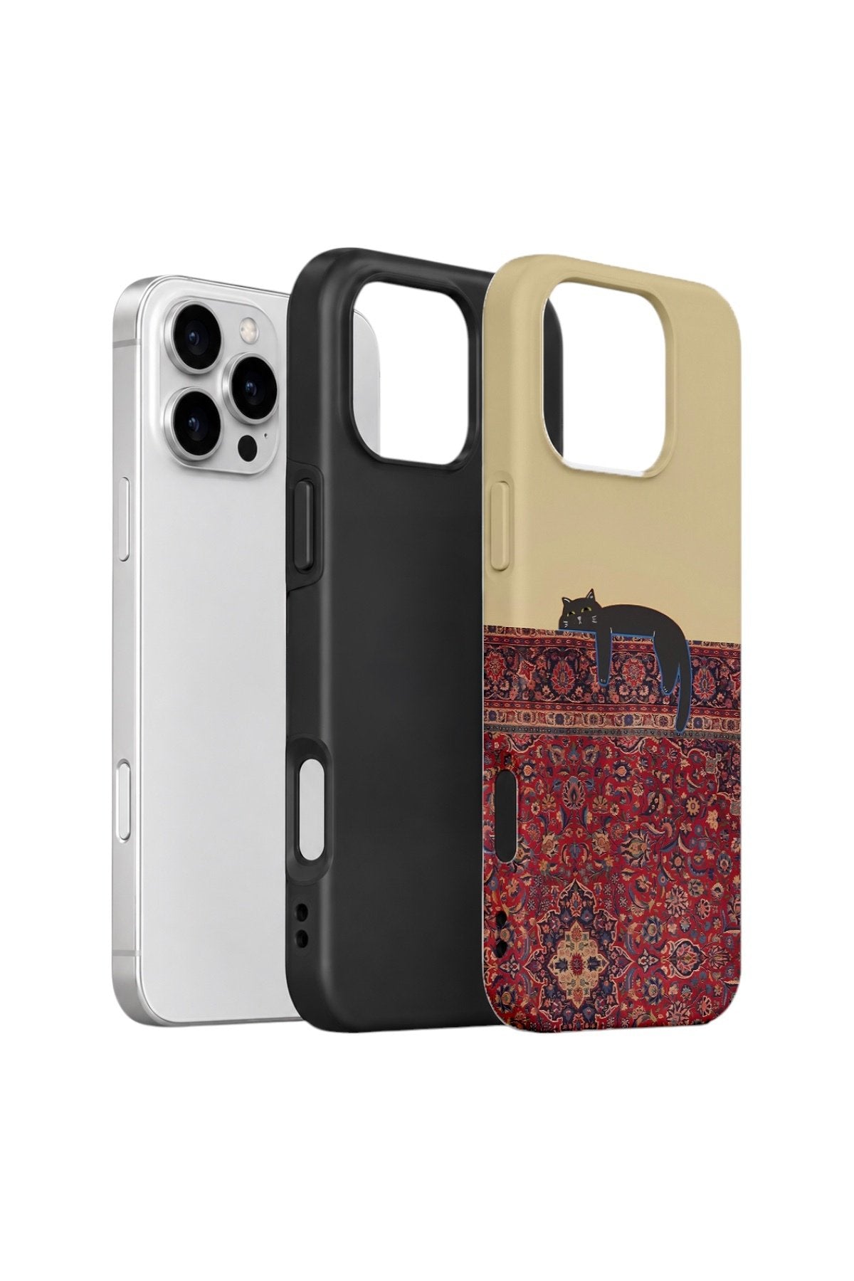 iPhone 16 Pro Max Vorian Çift Katmanlı Kılıf Persian Cat Lounge