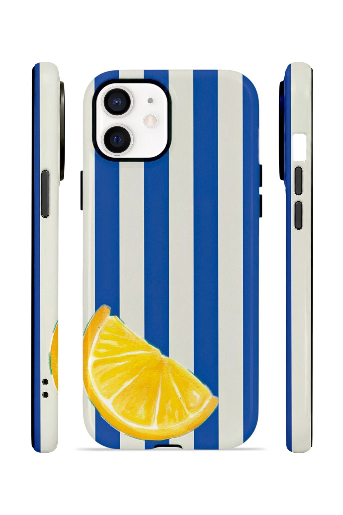 iPhone 11 Vorian Çift Katmanlı Kılıf Lemon Coast Stripe