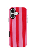 iPhone 16 Vorian Çift Katmanlı Kılıf Raspberry Bold Stripe