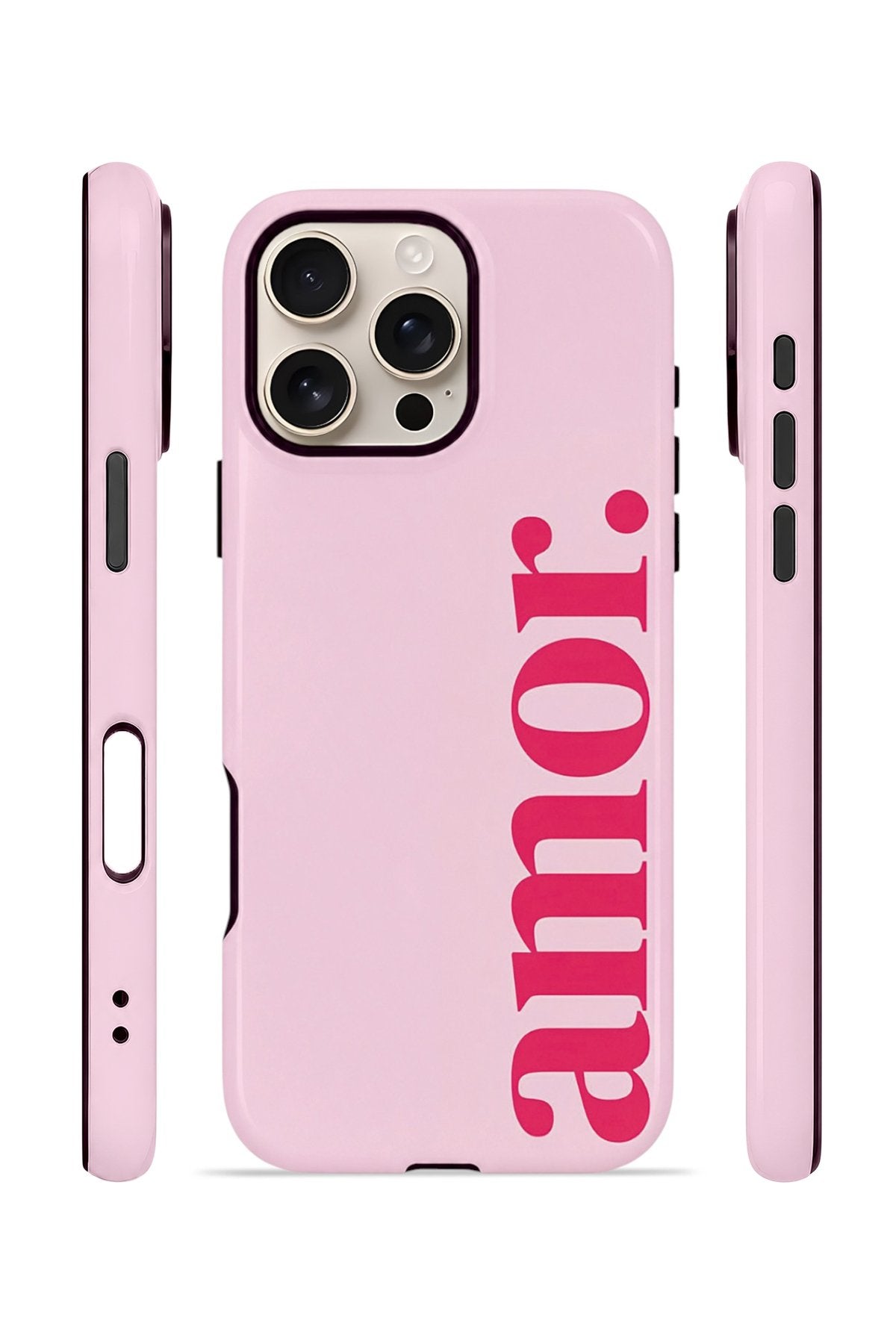 iPhone 16 Pro Max Vorian Çift Katmanlı Kılıf Amour Pink