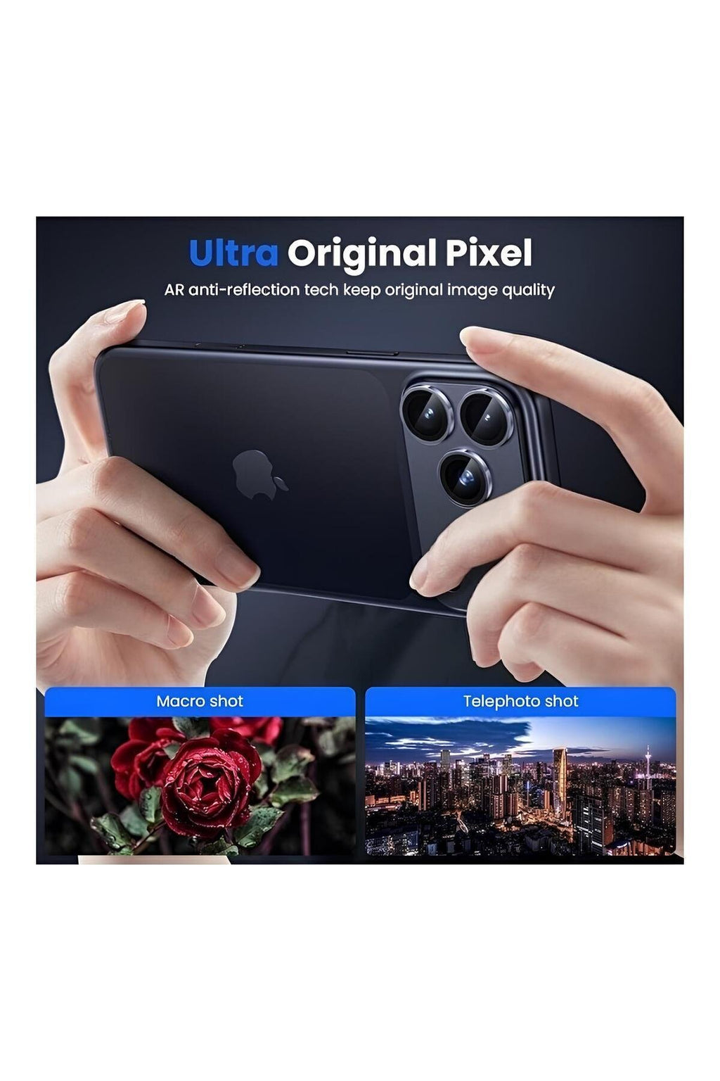 iPhone 17 Pro 6.3" Premium Tam Kaplama Lens Koruma Abis
