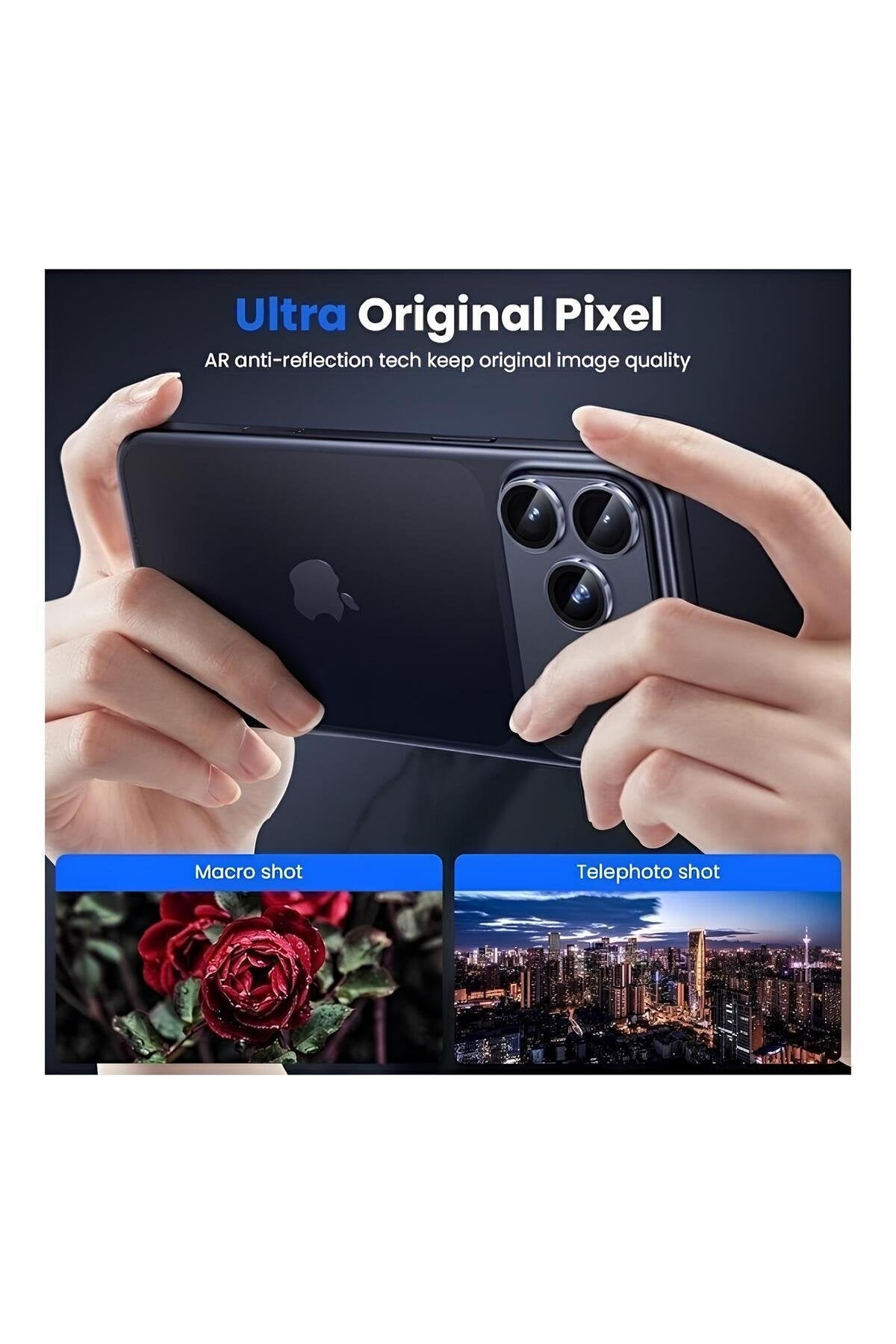 iPhone 17 Pro 6.3" Premium Tam Kaplama Lens Koruma Abis