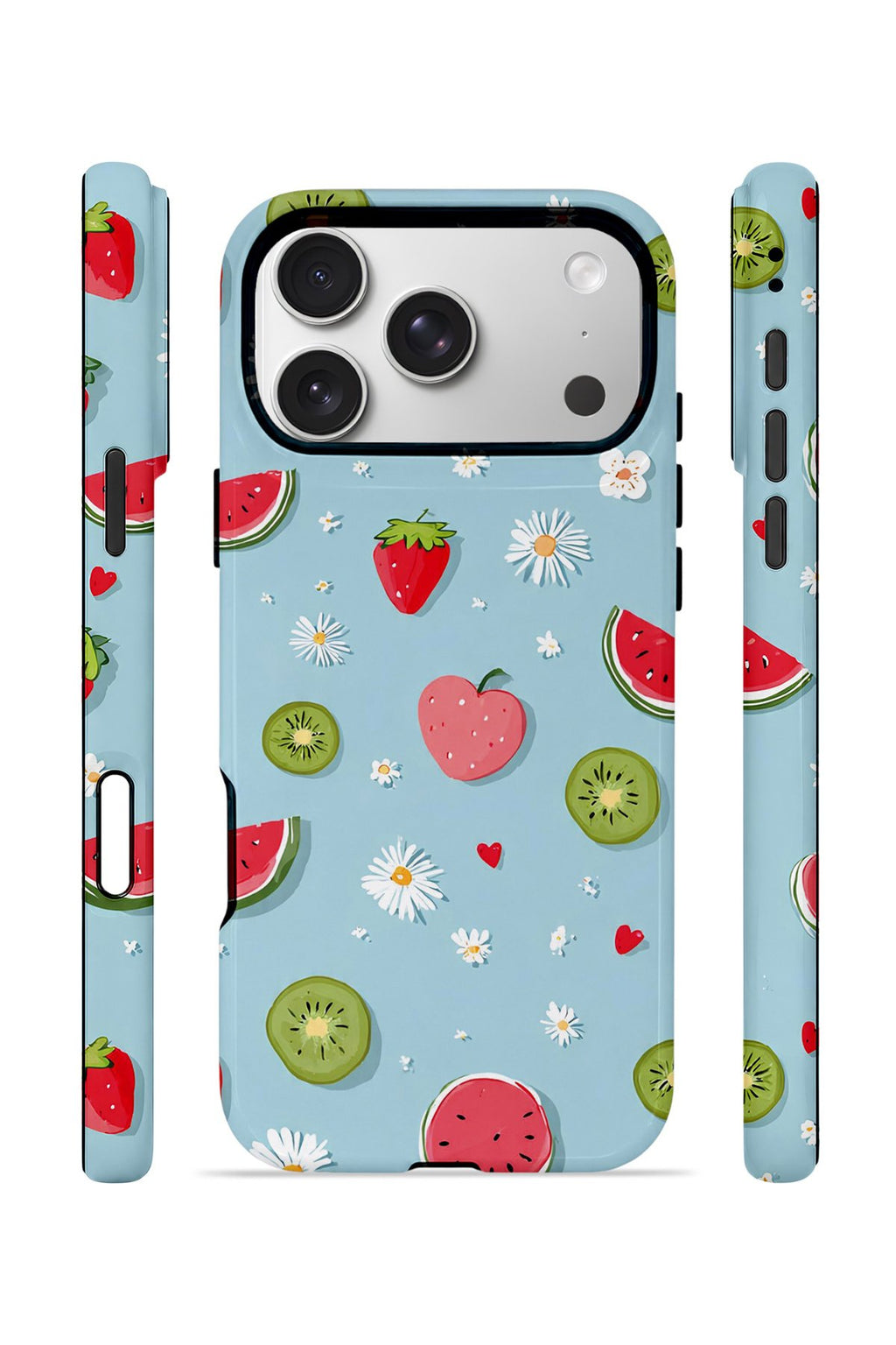 iPhone 17 Pro Max Vorian Çift Katmanlı MagSafe Kılıf Fruit Confetti Sky
