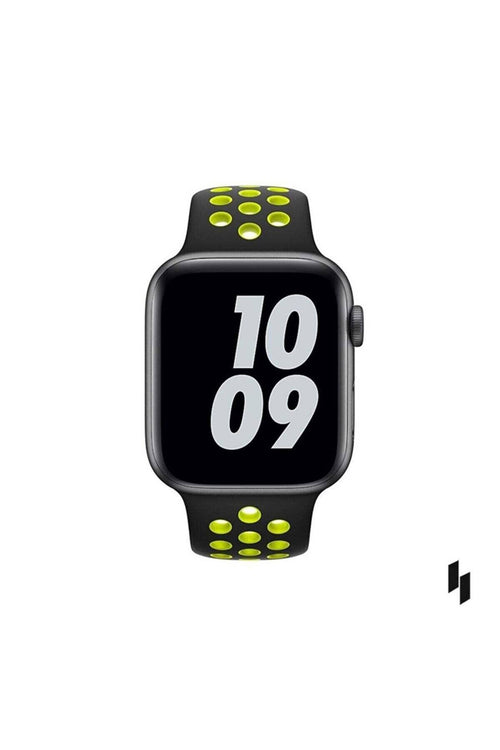 Apple Watch Series Fileli Kordon Siyah-Sarı