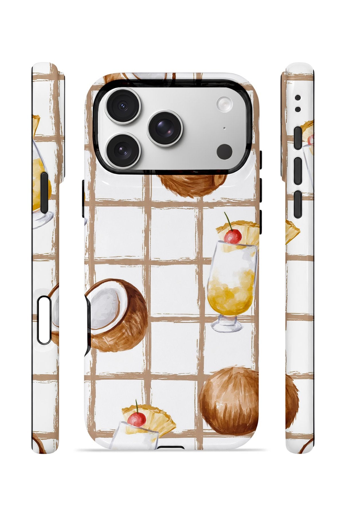 iPhone 17 Pro Max Vorian Çift Katmanlı Kılıf Coconut Cabana