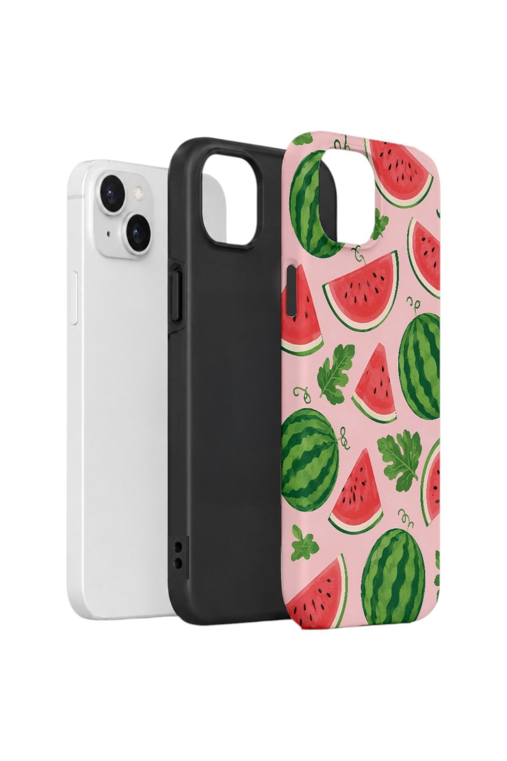 iPhone 14 Plus Vorian Çift Katmanlı Kılıf Watermelon Garden Party