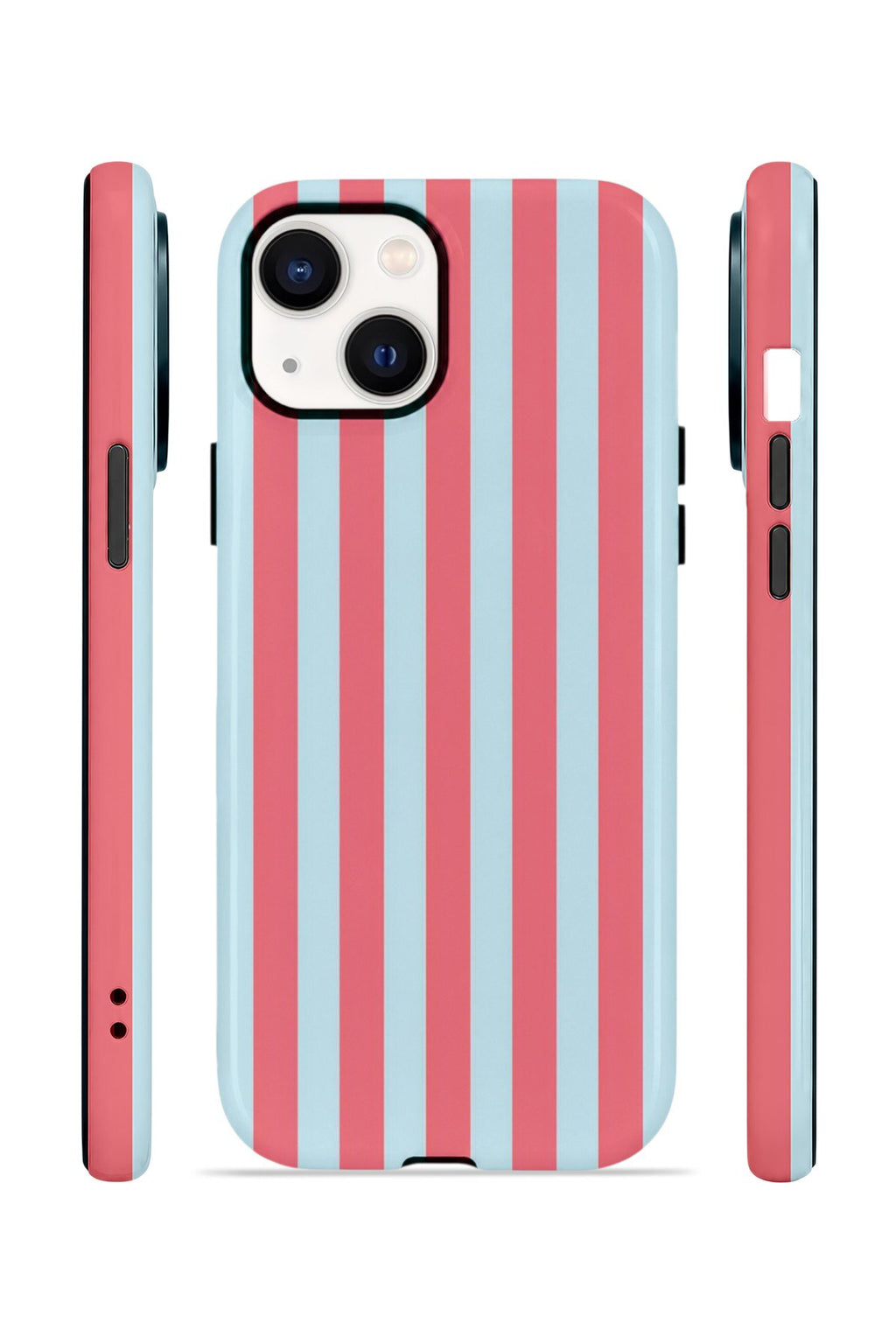 iPhone 13 Vorian Çift Katmanlı MagSafe Kılıf Poolside Candy Stripe