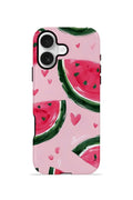 iPhone 17 Vorian Çift Katmanlı Kılıf Watermelon Hearts