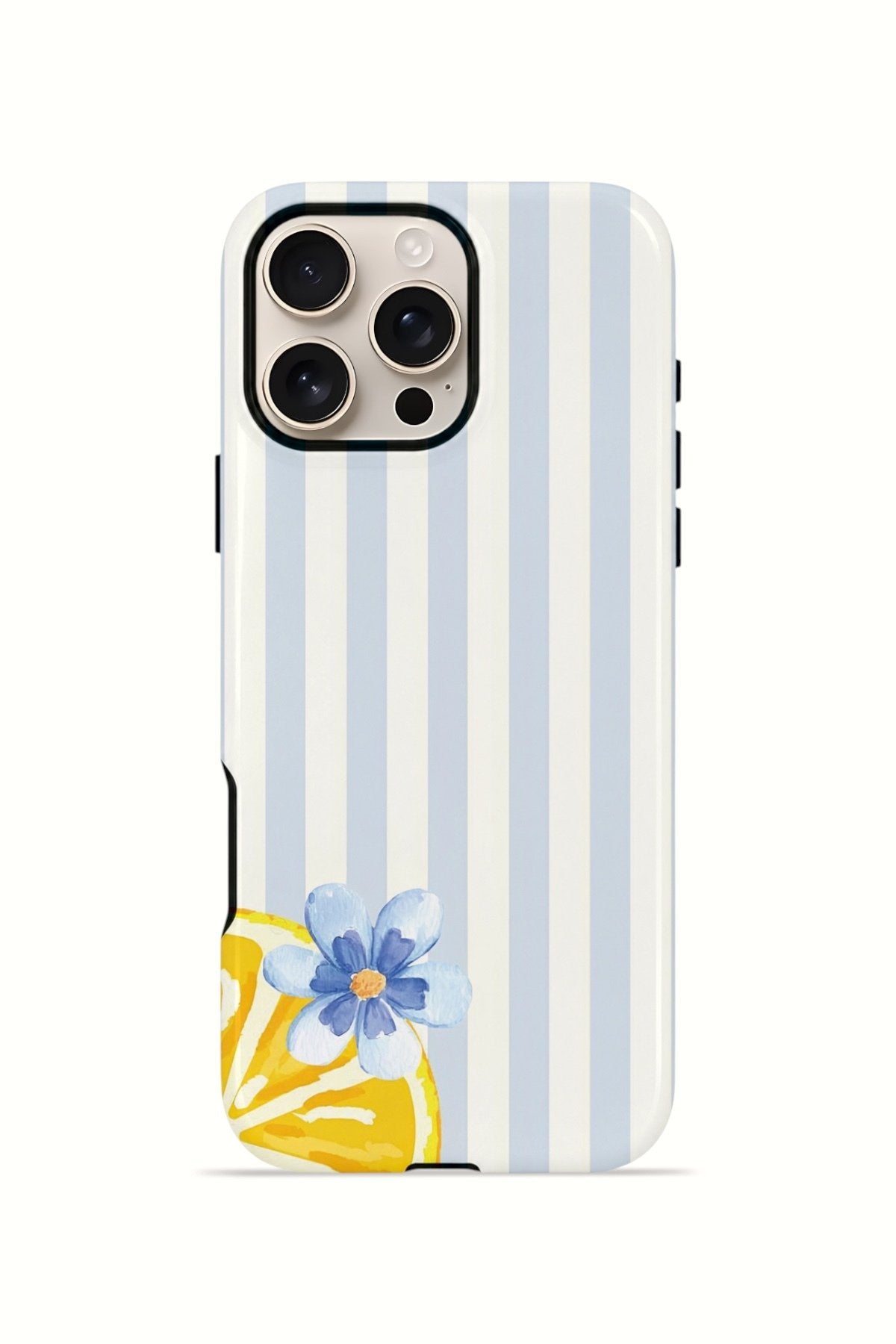 iPhone 16 Pro Vorian Çift Katmanlı MagSafe Kılıf Blue Lemon Blossom