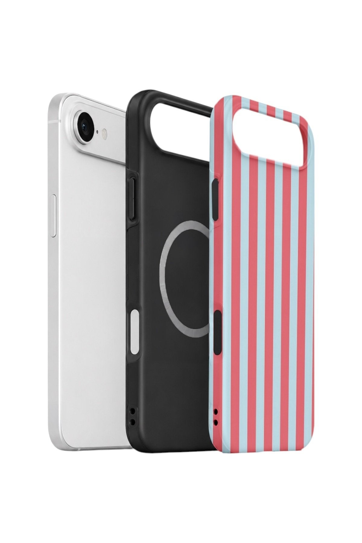 iPhone 17 Air Vorian Çift Katmanlı MagSafe Kılıf Poolside Candy Stripe
