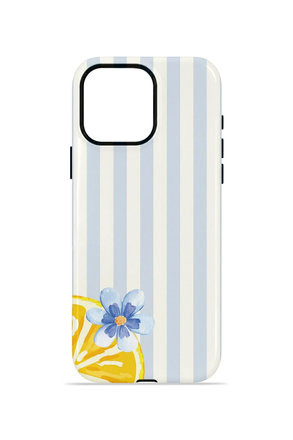 iPhone 15 Pro Max Vorian Çift Katmanlı Kılıf Blue Lemon Blossom