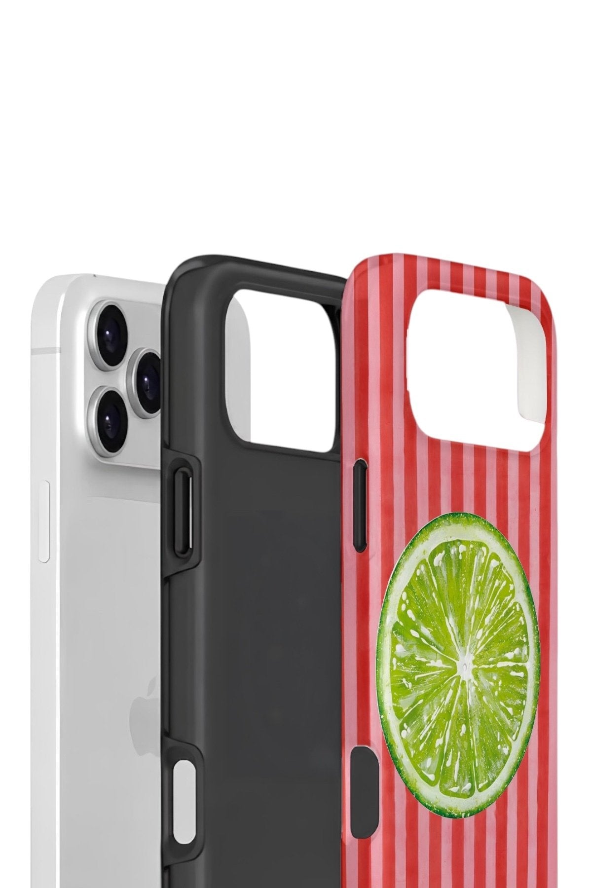 iPhone 17 Pro Vorian Çift Katmanlı Kılıf Lime Slice Pop