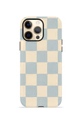 iPhone 12 Pro Vorian Çift Katmanlı Kılıf Powder Blue Checker