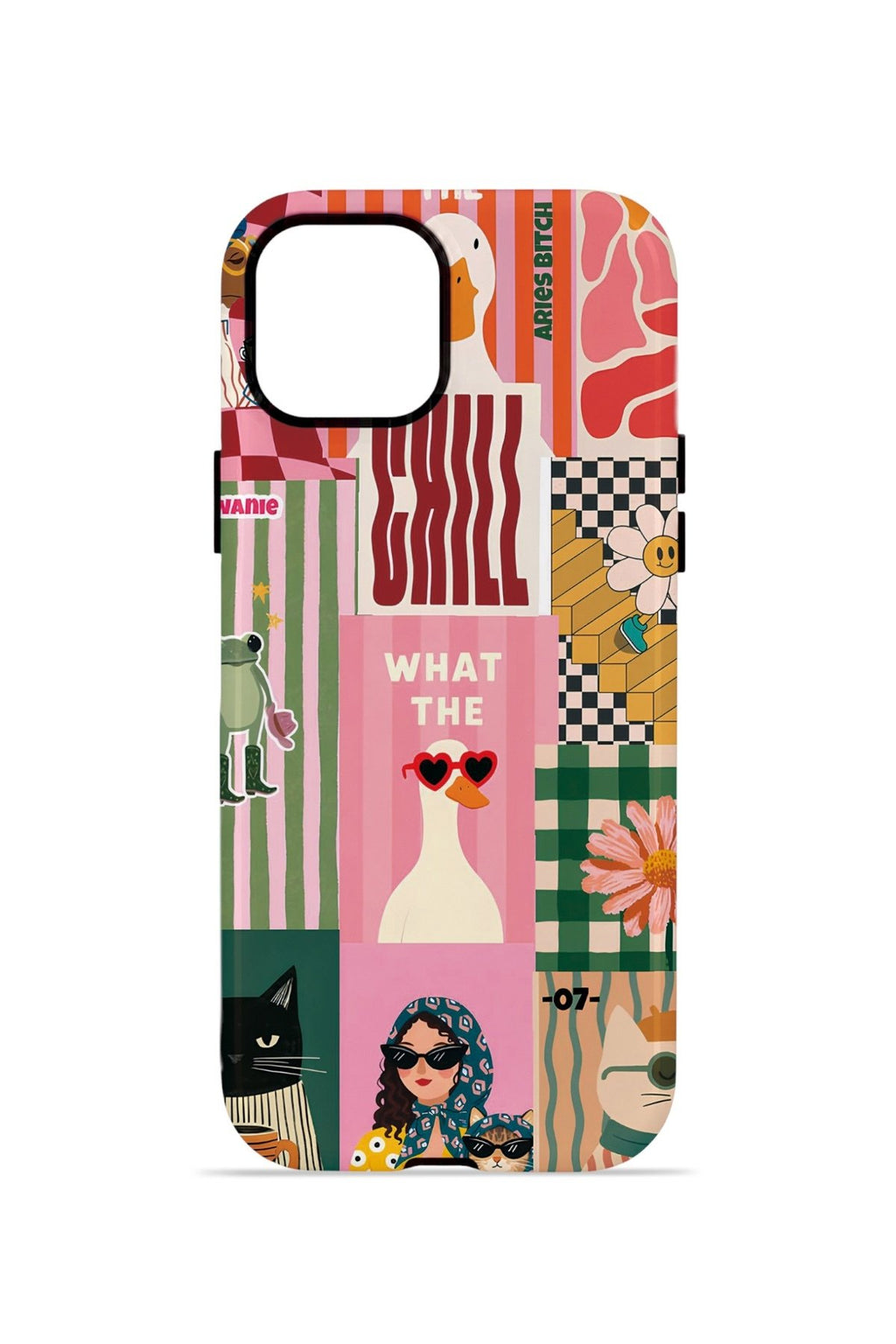 iPhone 13 Vorian Çift Katmanlı Kılıf Dolce Vita Collage