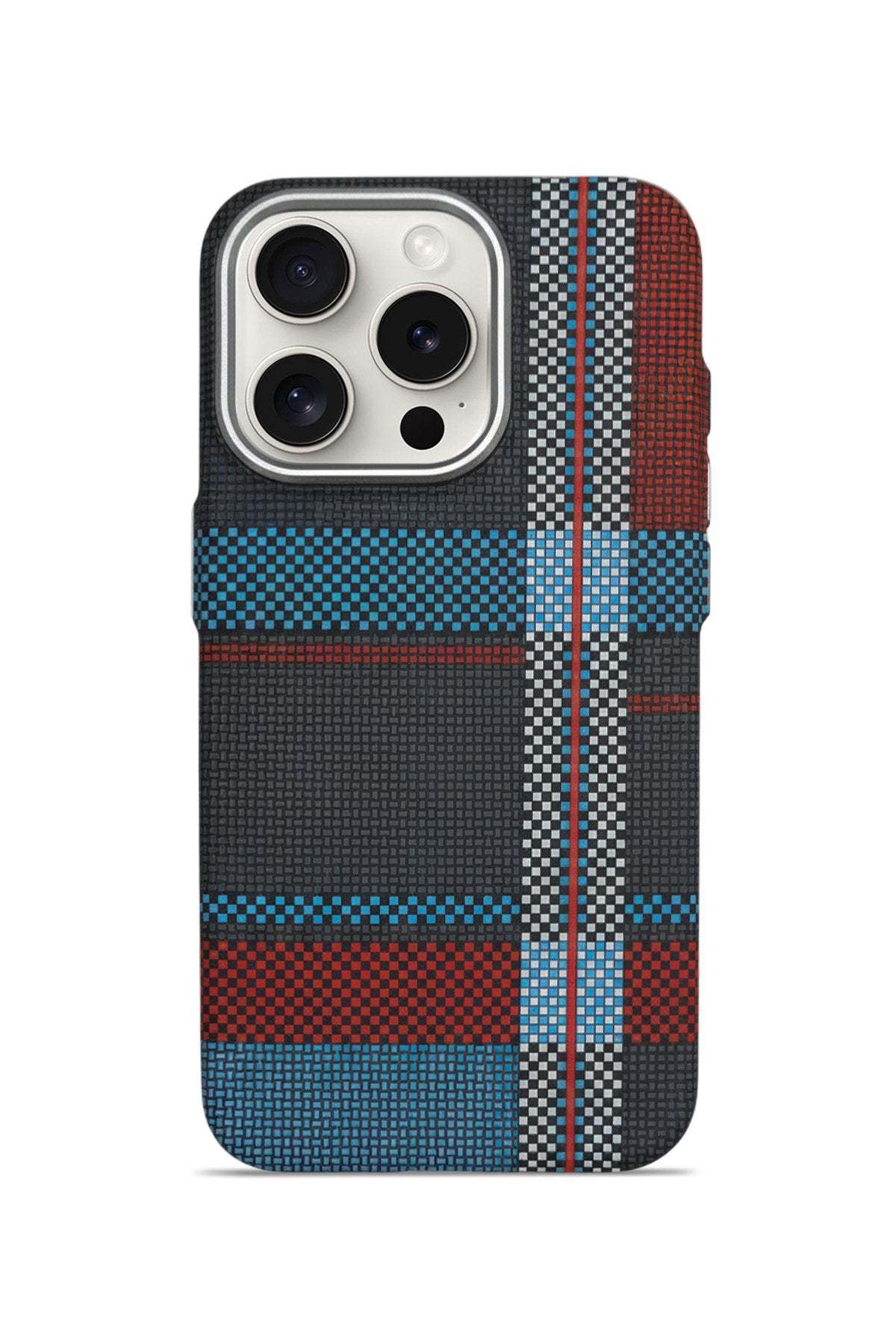 Nox Craft iPhone 15 Pro 6.1" MagSafe Karbon Kılıf Metro Grid