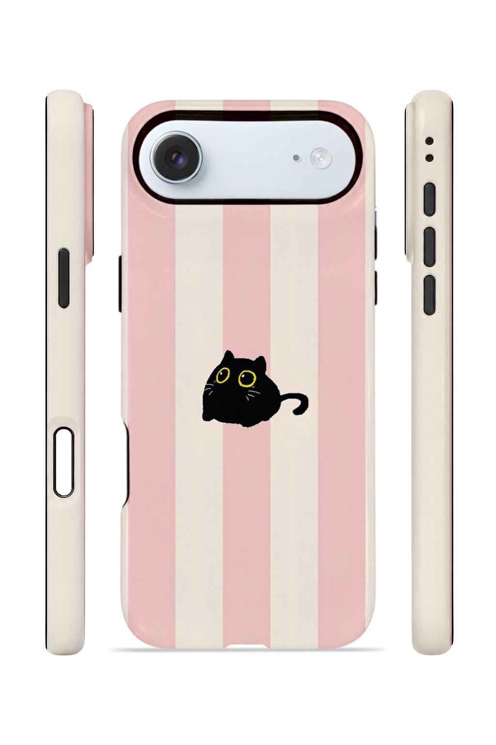 iPhone 17 Air Vorian Çift Katmanlı Kılıf Midnight Cat Stripe