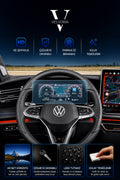 Volkswagen Yeni Tiguan E-tsi 10.25 Inç Dijital Gösterge Panel Esnek Nano Glass Ekran Koruyucu 2024