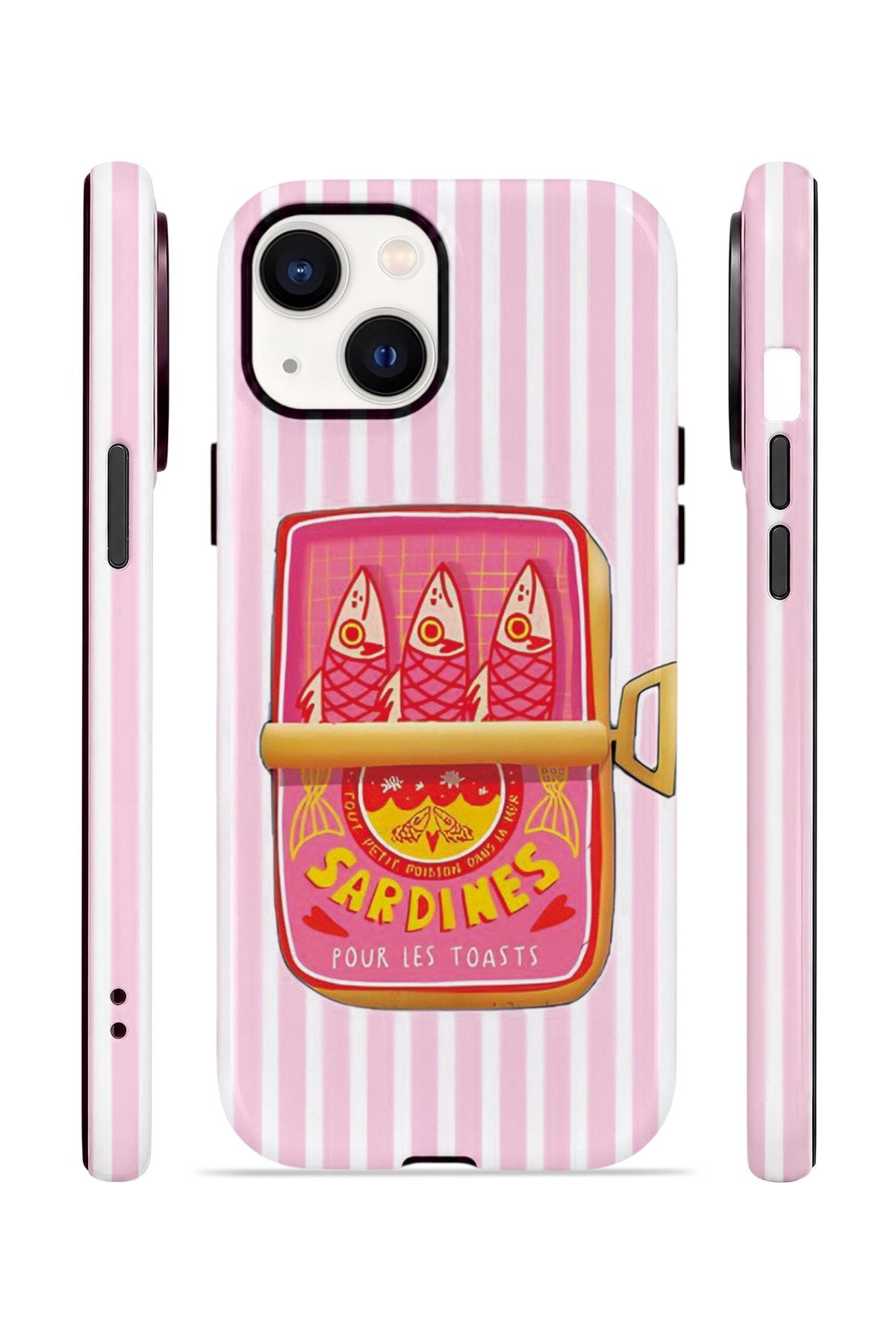 iPhone 15 Plus Vorian Çift Katmanlı MagSafe Kılıf Sardine Club Pink