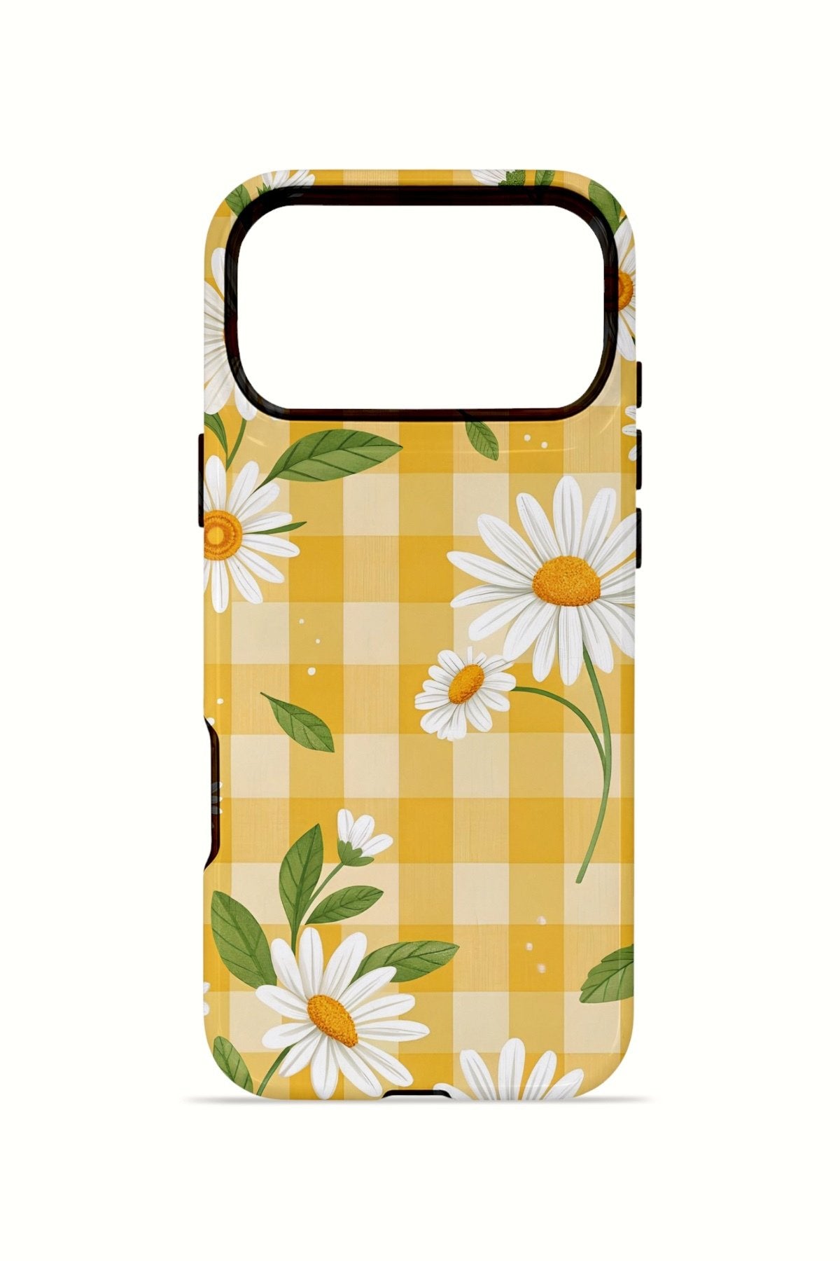 iPhone 17 Pro Vorian Çift Katmanlı Kılıf Daisy Picnic Gingham