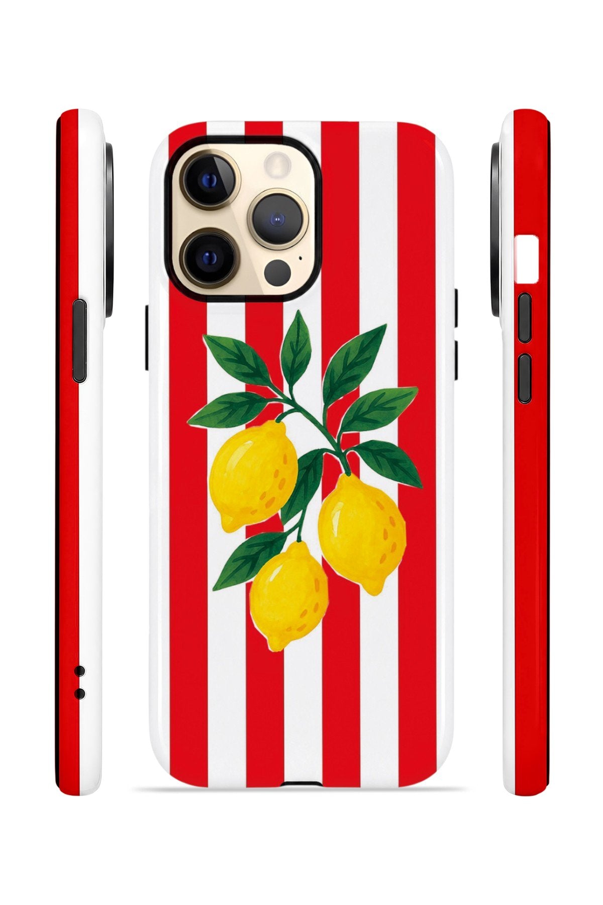 iPhone 14 Pro Vorian Çift Katmanlı MagSafe Kılıf Lemon Parade Red
