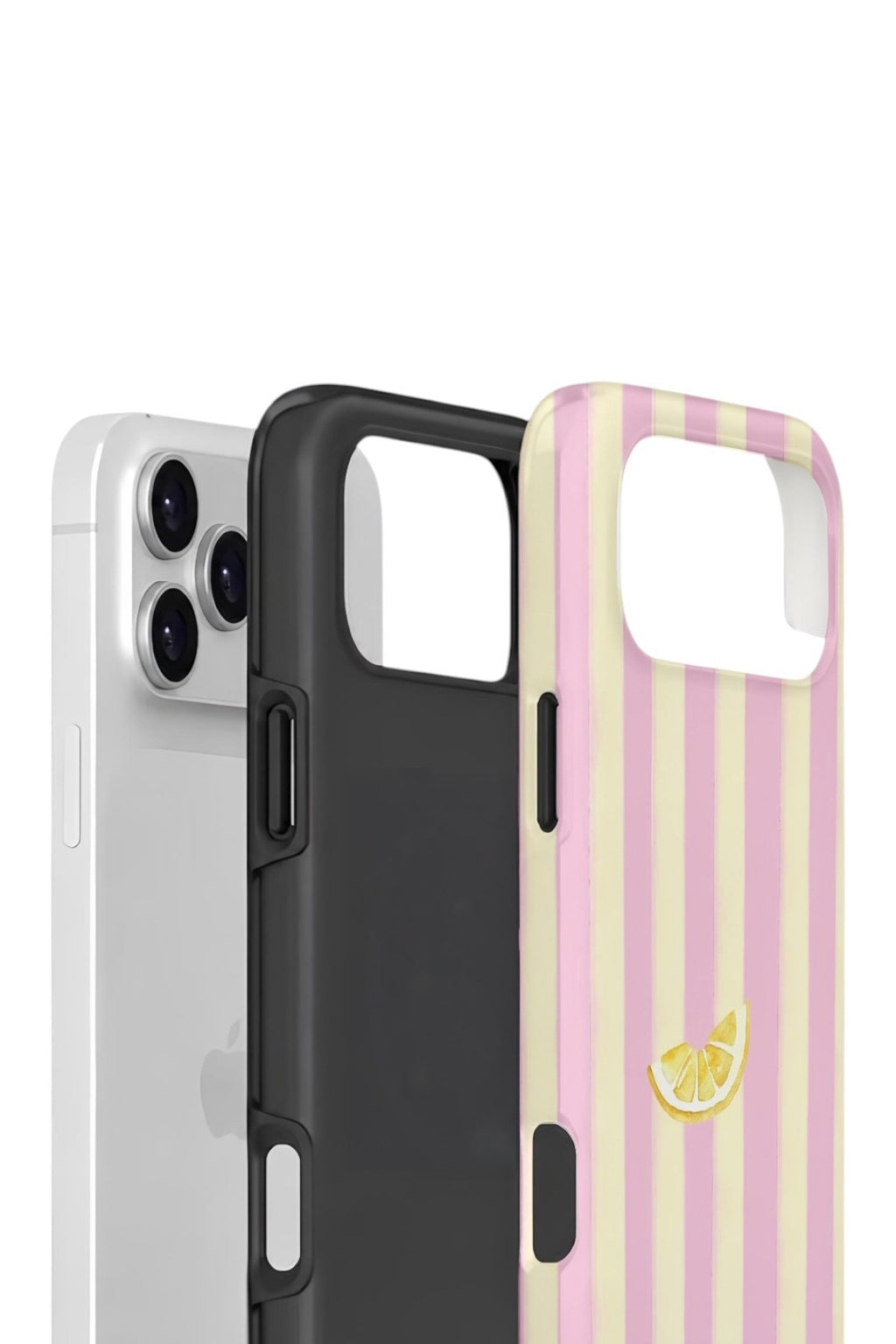 iPhone 17 Pro Max Vorian Çift Katmanlı Kılıf Lemon Charm Pink