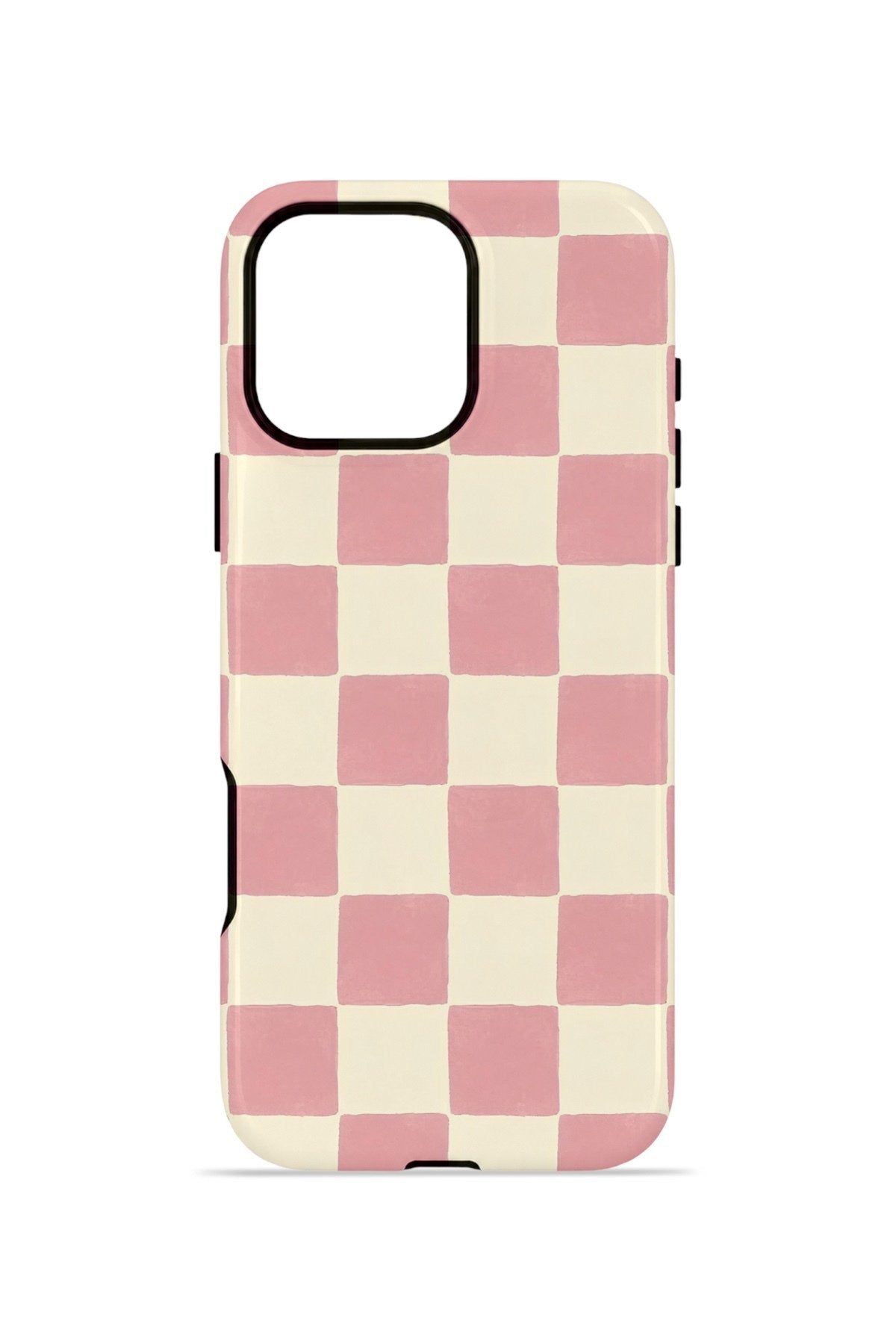 iPhone 16 Pro Vorian Çift Katmanlı MagSafe Kılıf Blush Checker