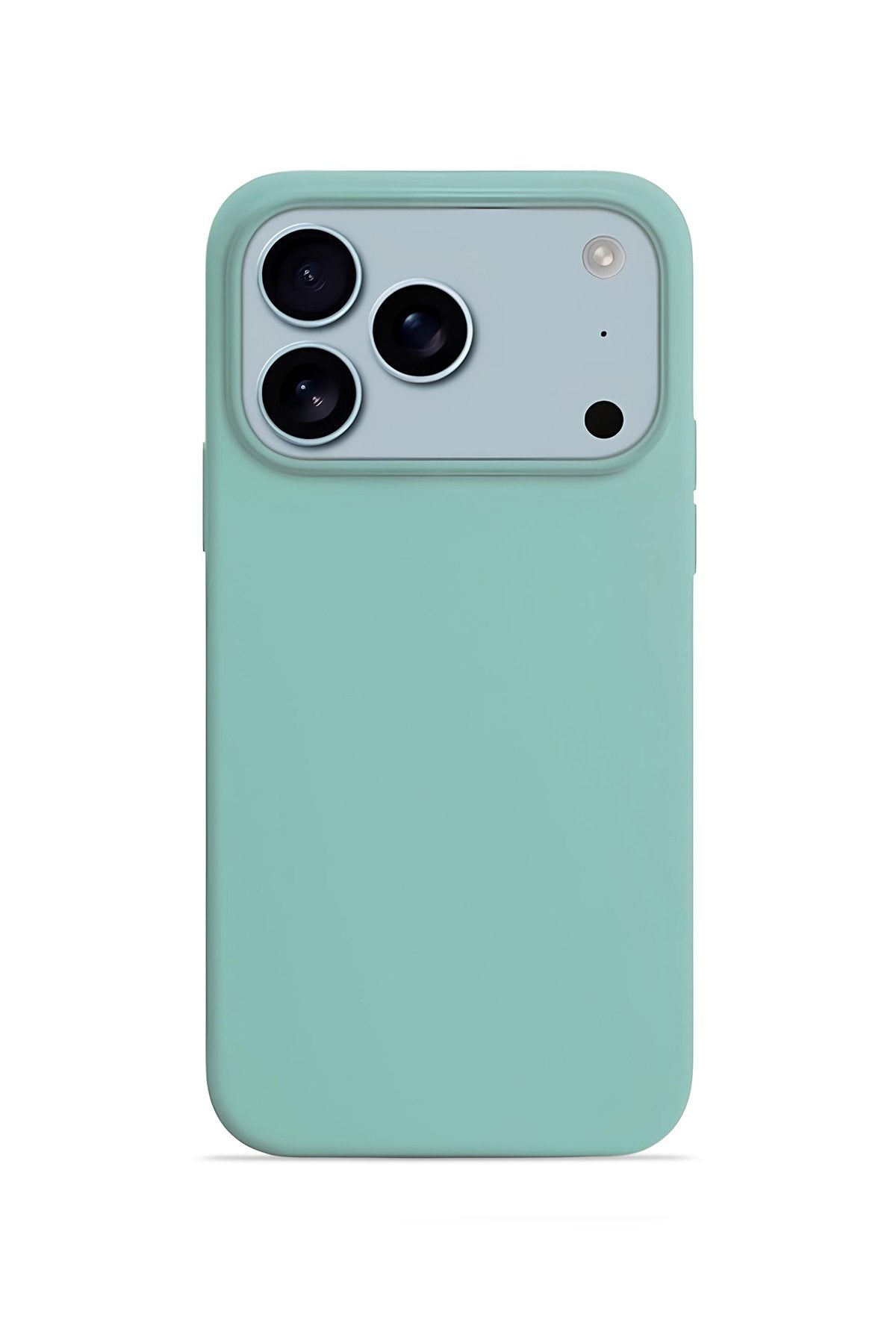 İPhone 17 Pro Max Soft Touch Lansman Silikon Kılıf Mint Yeşil